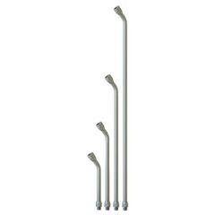  Blaspistolen-Verlängerungen ELMAG Verlängerung gebogen, 450mm (Alu eloxiert) Innen Ø 8mm, AG M12x1,25 bzw. IG M12x1,25 f. Ausblaspistolen 12413372
