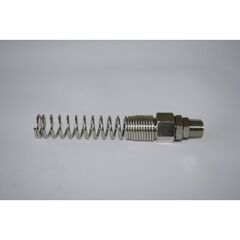  Druckluftzubehör ELMAG Verschraubung (drehbar) AG 1/4, S. 5x8mm, m. Knickschutzfeder 12413212