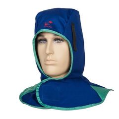 Schweißhandschuhe ELMAG Schweißerhaube blau WELDAS 23-6680 XL Kopf Ø 68cm, Hals Ø 52-65 cm, aus flammhemmender Baumw. 12408294