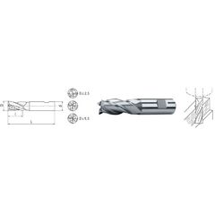  HSS Co8 - Typ N ELMAG HSS Co8-Schaftfräser DIN 844 Ø 5,5mm (kurz) 12415541