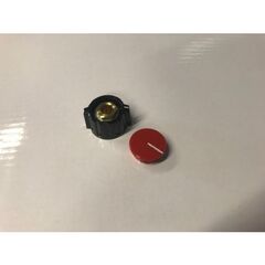  Punktschweißzubehör, Spotter-Zubehör ELMAG Drehknopf Ø 21mm inkl. Abdeckkappe rot z.6mm Poti f. INVERTER S1400/1600 , inkl. Markierung/Positionsanzeige 12409000