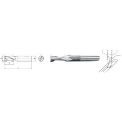  HSS Co8 - Typ N ELMAG HSS Co8-Langlochfräser DIN 1641 Ø 6,0mm (lang) 12415537