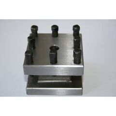  Drehmaschinen ELMAG Stahlhalter m. 8 Schrauben kpl. Nr. 9+2 z.Superturn 550/125 Vario 12416439