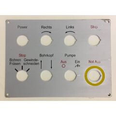  Bohr- und Fräsmaschinen ELMAG Frontschild z.Steuerkasten z.MFB 45 GLH (Power-Recht-Links...) 12417134