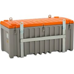  445 - Werkzeugboxen Cemo CEMbox 750 l, kranbar, grau/orange, 170x86x80 cm 12383819