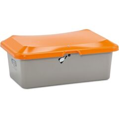  505 - Streugutbehälter Cemo GFK-Streugutbehälter PLUS3 100 l oh. Entnahmeöffnung, grau/orange 12384947