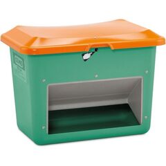  505 - Streugutbehälter Cemo Streugutbehälter PLUS3 200 l m. Entnahme, grün/orange 12384958