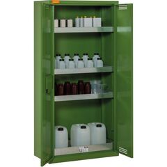  160 - Schadstoffsammelstation Cemo PSM-Schrank 10/20 RAL 6011, 95x50x195 cm 12383758