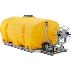  415 - Gerätefässer Cemo BWS 130-PE, FA 3000, E-Pumpe 24 V, 60 l/min, Li-Ion-Akku, m. Haspel schwenkb., gelb RAL 1018 12384703