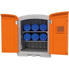  160 - Schadstoffsammelstation Cemo PE-Gefahrstoffdepot 220/2, 160x114x198 cm 12383759