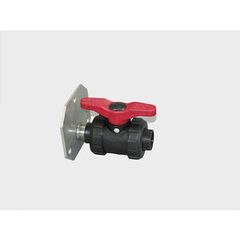  410 - GFK-Fässer Cemo PP-Kugelhahn R 1" m. Flansch 75 mm 12384871