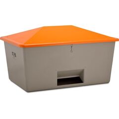  505 - Streugutbehälter Cemo Streugutbehälter 2200 l m. Entnahme, grau/orange 12385000