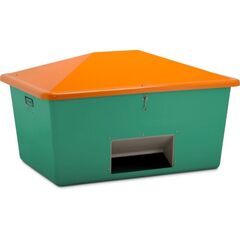  505 - Streugutbehälter Cemo Streugutbehälter 1500 l, m.Entnahme, grün/orange 12385004