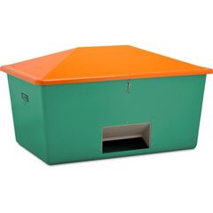  505 - Streugutbehälter Cemo Streugutbehälter 2200 l, m.Entnahme, grün/orange 12385006
