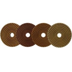  91 - 4-STEP Clever Diamant SCHLEIFPAD 91-4-STEP, Ø 100 mm, Klett, K400/800, gelb 12387157
