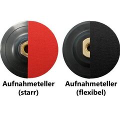  Aufnahmeteller Clever 90AT - Aufnahmeteller für Schleifpads 100 mm, M14 Klett, zum Flächenschleifen, starr 12387373