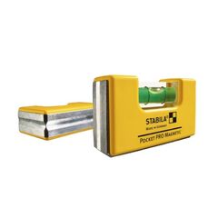  Torpedo- und Taschenwasserwaagen Stabila Wasserwaage Pocket PRO Magnetic, 7 cm, mit Seltenerd-Magnetsystem und Gürtel-Clip 12383171