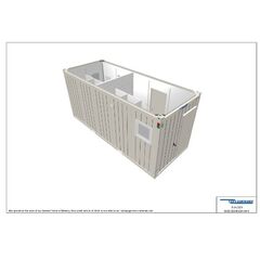  Containex Sanitärcontainer Containex 20' WC-CONTAINER Damen / Herren - weiß 1238801