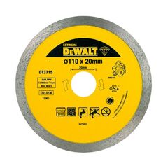  DE Sintered Blades- Tiles Diamanttrennscheibe DWC410 Granit 110mm 12388980