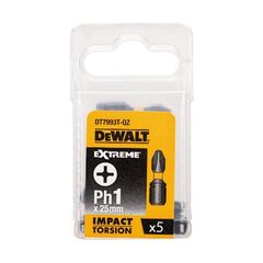  EXTREME Impact Torsion Phillips Schrauber-Bits Torsion Bit schlagf. Ph1 25mm 5Stk 12388603