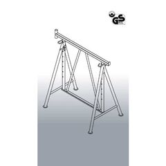  Gerüstböcke, Gerüsteisen und Zubehör Gerüstbock 1301.2 Auflage 1200, verzinkt 1050-1750 mm 12391684
