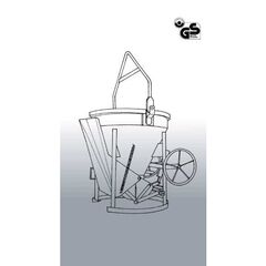  1020 H Betonsilo Betonsilo 1020H.5, 350l Bügel, Handrad Fließleitschurre 12391218