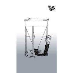  Betonsilos Betonsilo 1017.13, 1250l Traverse, Verschlussklappe Auslauf Ø 150 mm 12390222