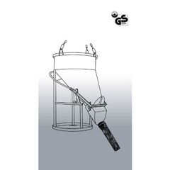  1023 Betonsilo Betonsilo 1023.15, 1750l angeschw. Kette, Hebelverschl. Auslauf Ø 200 mm 12391283