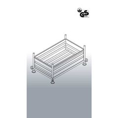  Stapelgestelle und -paletten Vollwand-Stapelgestell 1312.1 lackiert 1500 x 870 x 780 mm 12391722