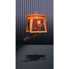  1091 Betonsilo Betonsilo 1091.6, 375l angeschw. Kette, Hebelverschl. schwenkbare Auslaufschurre rund 12391442