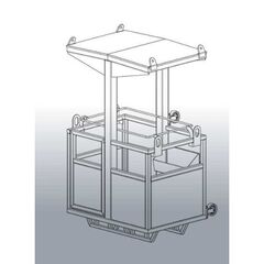  Arbeitsbühnen und Arbeitskörbe Arbeitskorb 1072.1 1025 x 1450 ohne Kettengehänge Transport 2 Personen 12391647