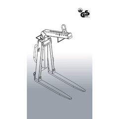  1052 Ladegabel Ladegabel 1052.7, Tragkraft 1000 kg, leichte Ausführung 12391635