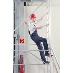  Alu-Rollgerüst Typ Boy 1, Boy 2, Boy 3 müba-Alu-Rollgerüst Typ Boy 2, Arbeitshöhe 5,8 m, mit Durchstiegsklappe und Aufstockung 12444776