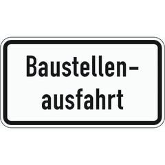  Verkehrsschilder und Straßenschilder ADCO Verkehrszeichen 1007-33 Baustellenausfahrt 330x600 mm, Alu 2 mm, RA2 12355913