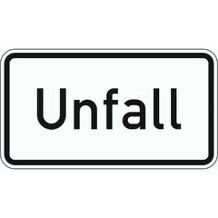  Zusatzzeichen Verkehrszeichen 1007-50 Unfall 412x750 mm, Alu 2 mm, RA1 12358070