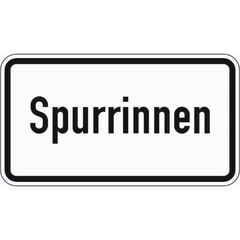  Zusatzzeichen Verkehrszeichen 1007-53 Spurrinnen 231x420 mm, Alu 2 mm, RA3 12358581
