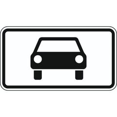  Zusatzzeichen Verkehrszeichen 1010-50 Kraftwagen u.sonstige mehrsp. Fahrzeuge 231x420 mm, Alu 2 mm, RA2 12357704