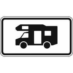  Zusatzzeichen Verkehrszeichen 1010-67 Wohnmobile 412x750 mm, Alu 2 mm, RA3 12358382