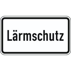  Zusatzzeichen Verkehrszeichen 1012-36 Lärmschutz 412x750 mm, Alu 2 mm, RA1 12357854