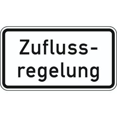  Zusatzzeichen Verkehrszeichen 1012-37 Zuflussregelung 330x600 mm, Alu 2 mm, RA3 12358544