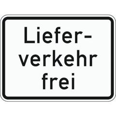  Zusatzzeichen Verkehrszeichen 1026-35 Lieferverkehr frei 315x420 mm, Alu 2 mm, RA3 12357647