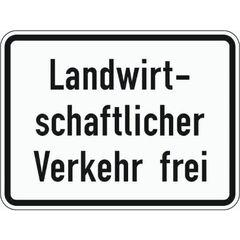  Zusatzzeichen Verkehrszeichen 1026-36 Landwirtschaftlicher Verkehr frei 315x420 mm, Alu 2 mm, RA3 12357646