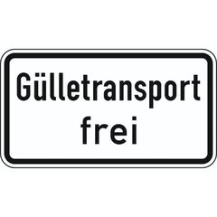  Zusatzzeichen Verkehrszeichen 1026-62 Gülletransport frei 330x600 mm, Alu 2 mm, RA2 12357640