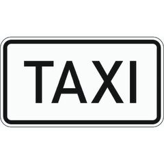  Zusatzzeichen Verkehrszeichen 1050-30 Taxi 231x420 mm, Alu 2 mm, RA1 12357956