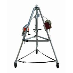  Dreibaum mit Rollen EN 795, EN 1496 und EN 360 Artex Alu-Kombi-Dreibaum m. Rollen inkl. HRA 12, Lastwinde, Halterung + Umlenkrollen 12361708