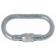  mit Schraubsicherung Artex Stahl-Oval-Schraubkarabiner Typ AX OS 12361594