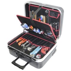  Sanitär-Werkzeugsortiment in Hartschalentrolley Hartschalen-Konturen-Trolley 1-HT, kpl. m. Sanitär-Werkzeugpaket 1, 45tlg 12361453