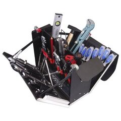  Sanitär-Werkzeugsortiment in Ledertasche Ledertasche 2-L1, kpl. m. Sanitär-Heizung-Werkzeugpaket 2, 47tlg 12361465
