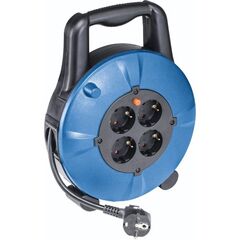  Kabelbox as-Schwabe Kabelbox schwarz/blau, Mini-Kabeltrommel, 10m H05VV-F 3G1,5, IP20 12362147