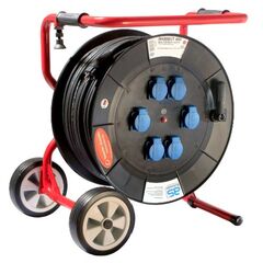  PROFI Kabeltrommel MAMMUT as-Schwabe PROFI-Trommel MAMMUT 460, 80m H07RN-F 3G2,5 mit Fahrgestell, IP44, Schuko-Steckdosen 12362160